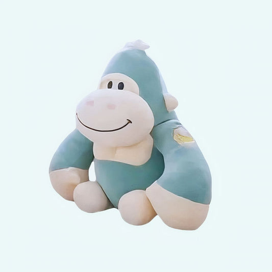 Blauwe Gorilla Knuffel 48 cm Met Zacht Zijdeachtige Vacht De Knuffel 28cm