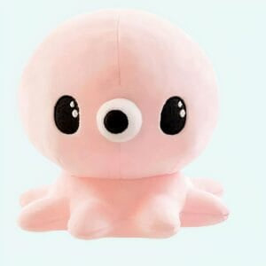 Blauwe Kawaii Knuffel Octopus met Zachte Tentakels De Knuffel