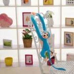 Blauwe Knuffel Aap Kawaii met Lange Staart Zachte Speelse Knuffel De Knuffel