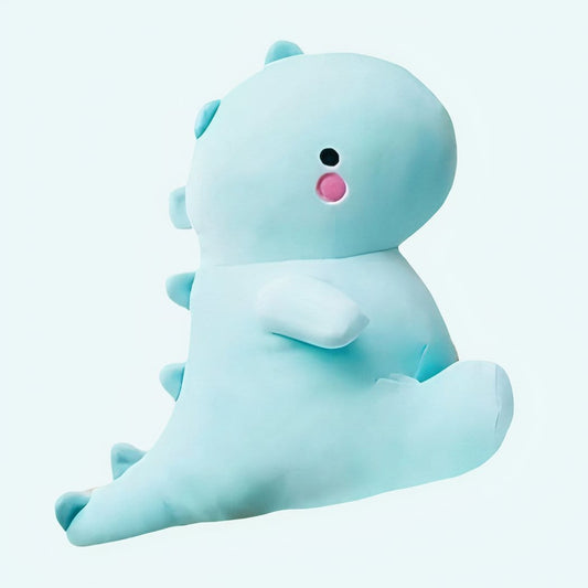 Blauwe Knuffel Dinosaurus Zacht Pluche Knuffelvriendje Met Vier Poten De Knuffel 30cm
