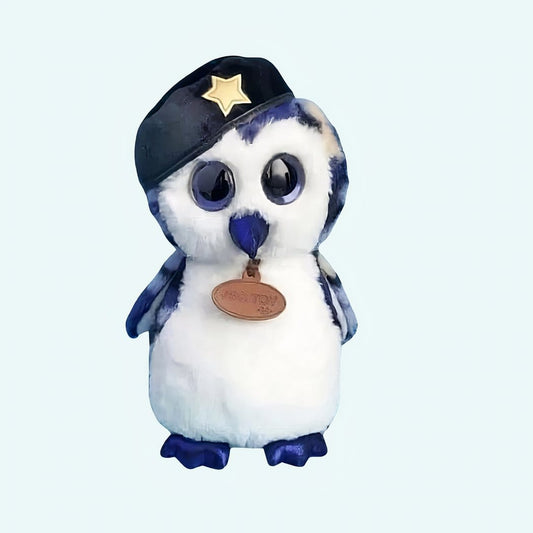 Blauwe Knuffel Hibou Militaire 35 cm Zachte Slaapknuffel De Knuffel