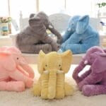 Blauwe Knuffel Olifant Kussen Zacht En Comfortabel De Knuffel