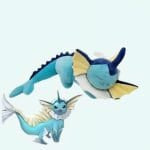 Blauwe Knuffel Pokémon Vaporeon Zachte Pluche Speelvriend De Knuffel