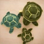 Blauwe Knuffel Schildpad Met Zacht Pluche En Oceaanstijl De Knuffel