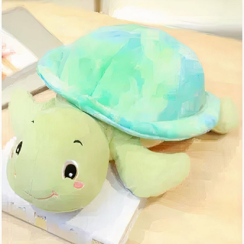 Blauwe Knuffel Schildpad Superschattig Biologisch Vanaf 3 Maanden De Knuffel