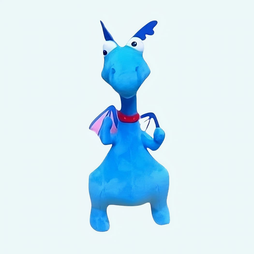 Blauwe Knuffeldraak Pluche Zacht Speelgoed De Knuffel