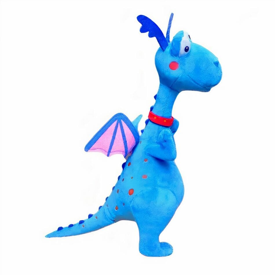 Blauwe Knuffeldraak Pluche Zacht Speelgoed De Knuffel