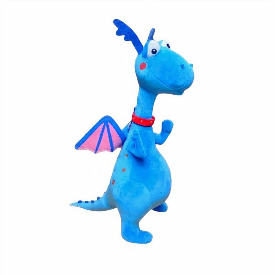 Blauwe Knuffeldraak Pluche Zacht Speelgoed De Knuffel