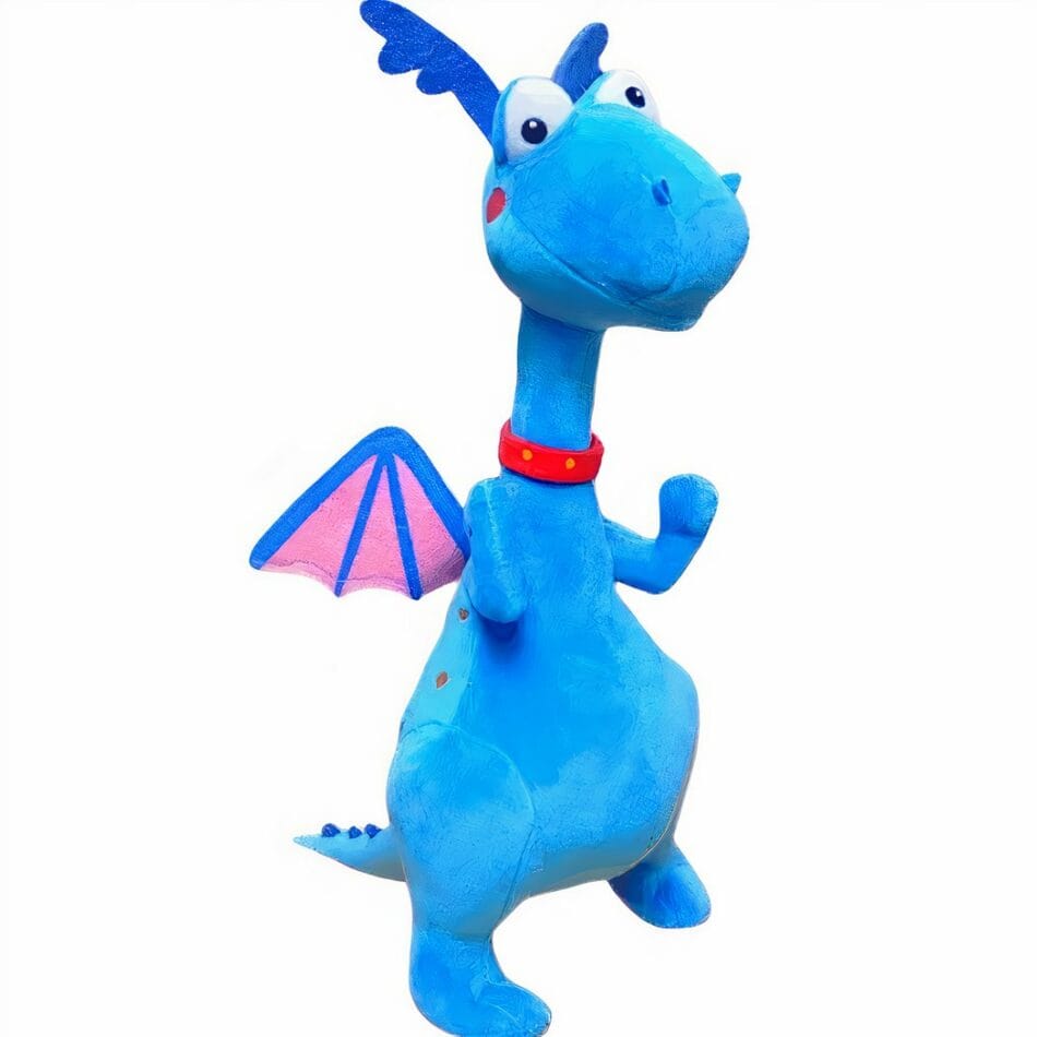 Blauwe Knuffeldraak Pluche Zacht Speelgoed De Knuffel
