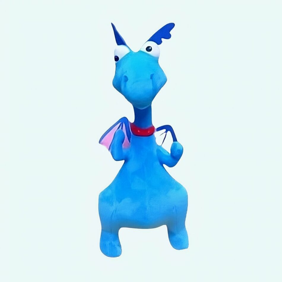 Blauwe Knuffeldraak Pluche Zacht Speelgoed De Knuffel