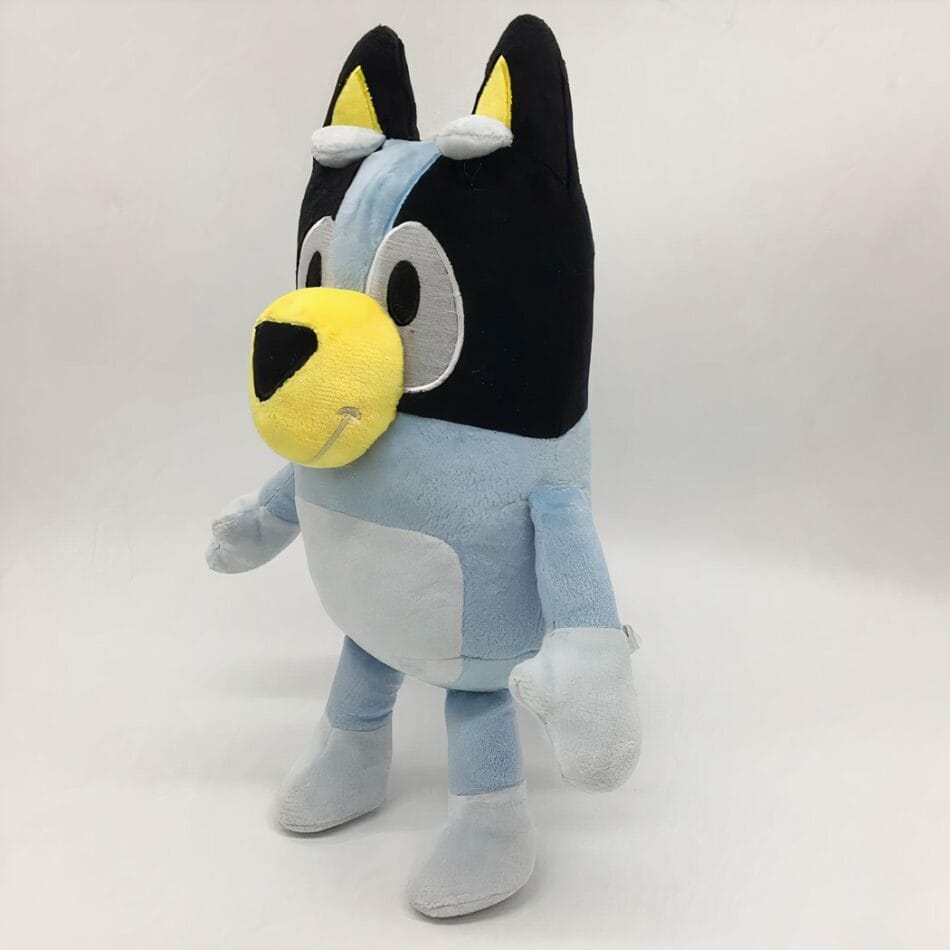 Blauwe Knuffelhond Bluey Zachte Pluche Met Kleurrijke Kop De Knuffel