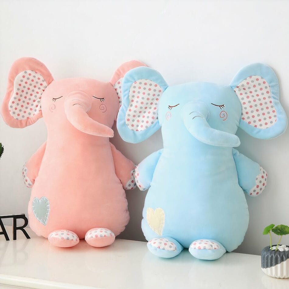 Blauwe Olifant Knuffel Pluche Kussen Voor Kinderen De Knuffel