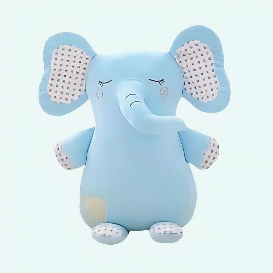Blauwe Olifant Knuffel Pluche Kussen Voor Kinderen De Knuffel