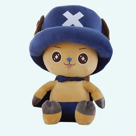 Blauwe One Piece Chopper Reuzenknuffel 80 Cm De Knuffel 30cm
