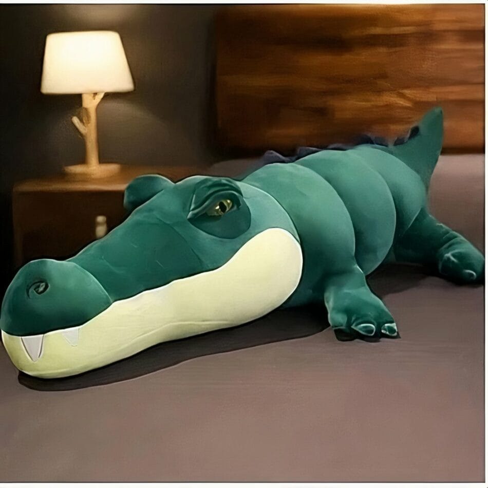 Blauwe Reuzen Knuffel Alligator Grote Speelknuffel De Knuffel