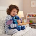 Blauwe Stitch Knuffel met Ademend Nachtlampje De Knuffel