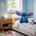 Blauwe Stitch Knuffel met Ademend Nachtlampje De Knuffel