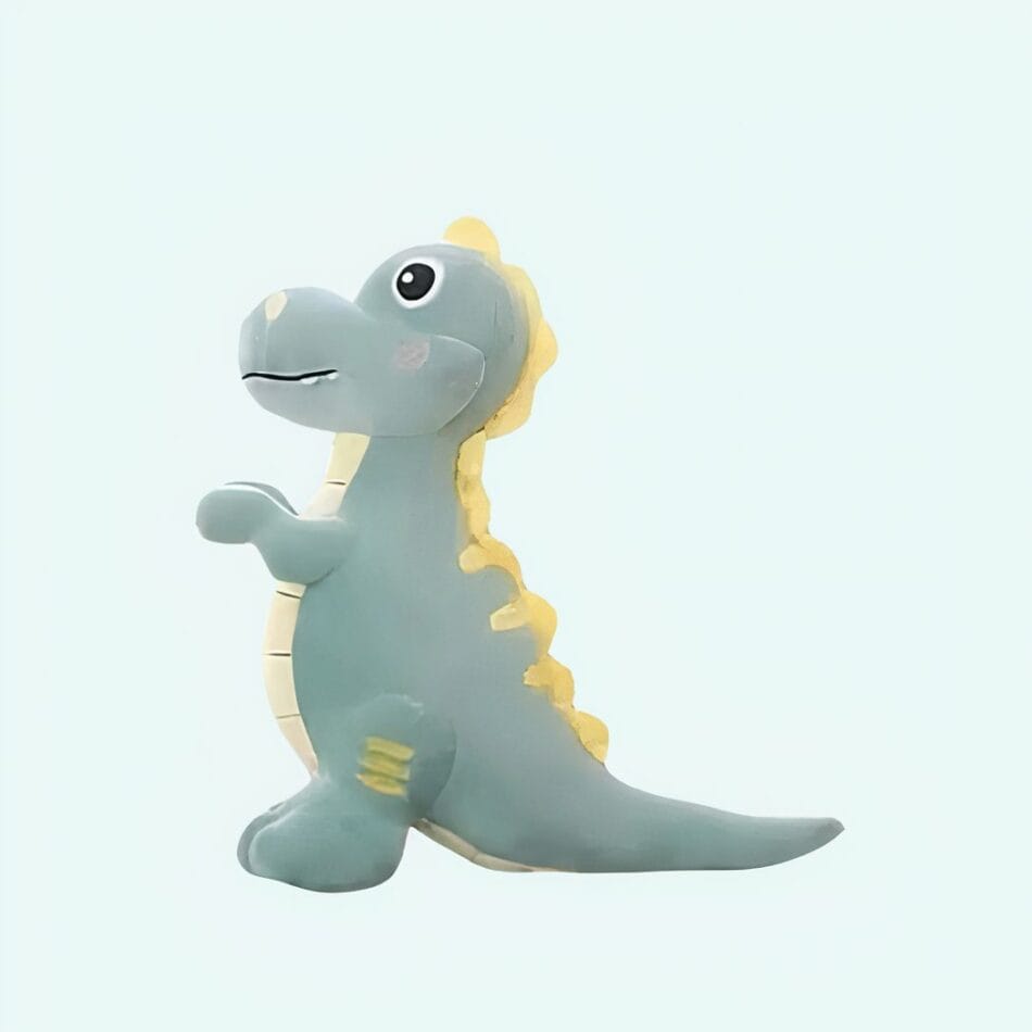 Blauwe Tyrannosaurus Rex Knuffel Met Realistisch Dinosaurusontwerp De Knuffel