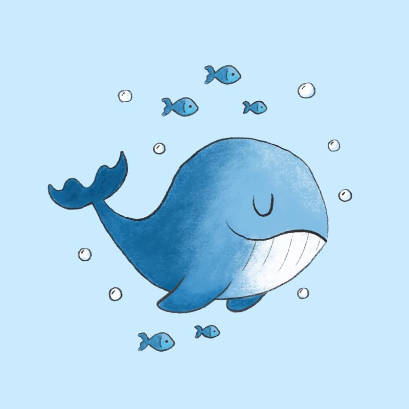 Blauwe Walvis Knuffel Super Zacht Met Roze Wangen De Knuffel