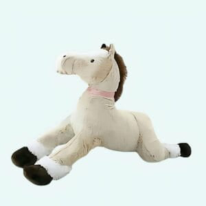 Blauwgrijs Knuffelpaard Zachte Eco Vriendelijke Knuffel voor Kinderen De Knuffel