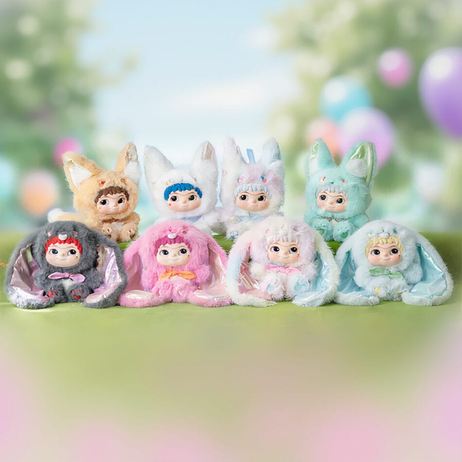 Blind Box Wakuku Vos en Konijn in Kleurrijk Kostuum De Knuffel