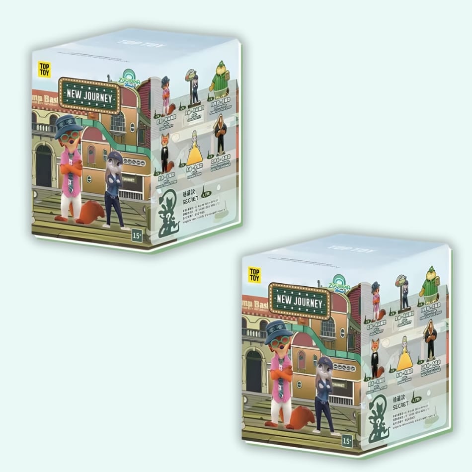 Blind Box Zootopie Judy en Nick Serie V2 Willekeurig Model De Knuffel set-van-2