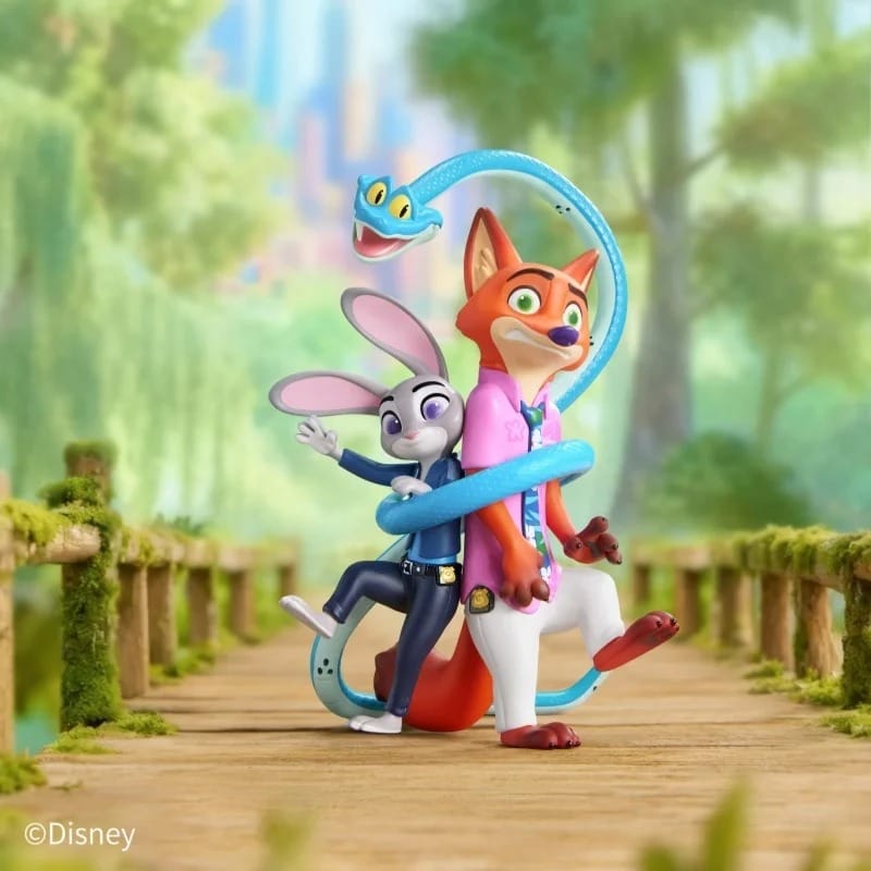 Blind Box Zootopie Judy en Nick Serie V2 Willekeurig Model De Knuffel