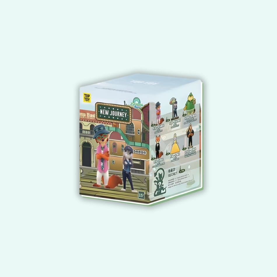 Blind Box Zootopie Judy en Nick Serie V2 Willekeurig Model De Knuffel set-van-1