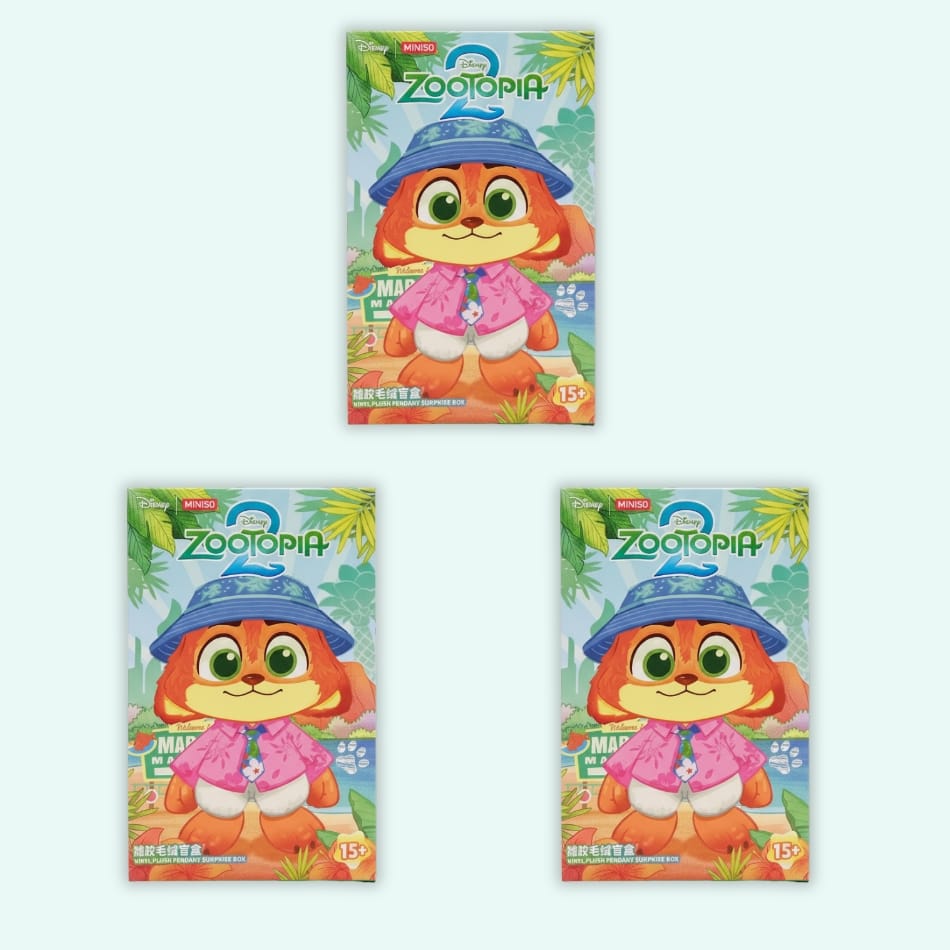 Blind Box Zootopie Sleutelhanger City Residents Edition De Knuffel set-van-3