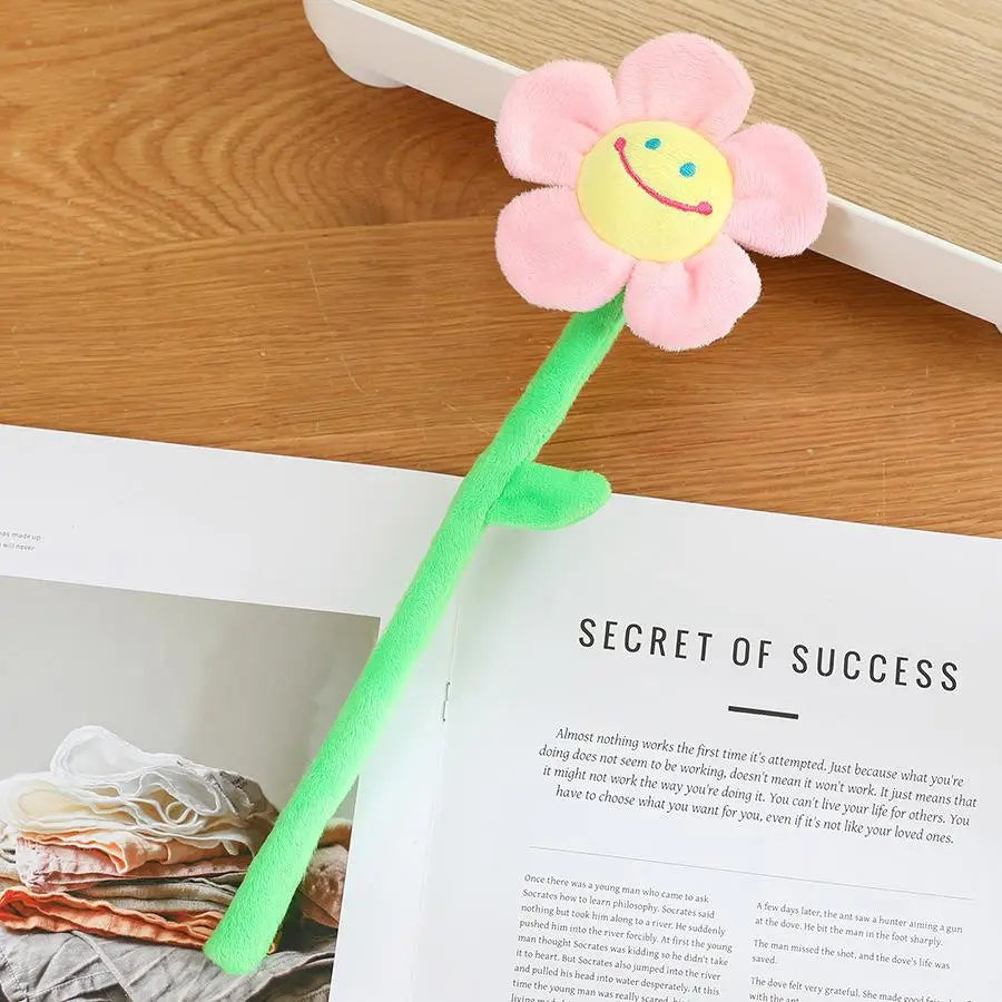 Bloem Knuffel 30 cm | Pluche Zonnebloem en Roos, 12 Modellen De Knuffel Model K