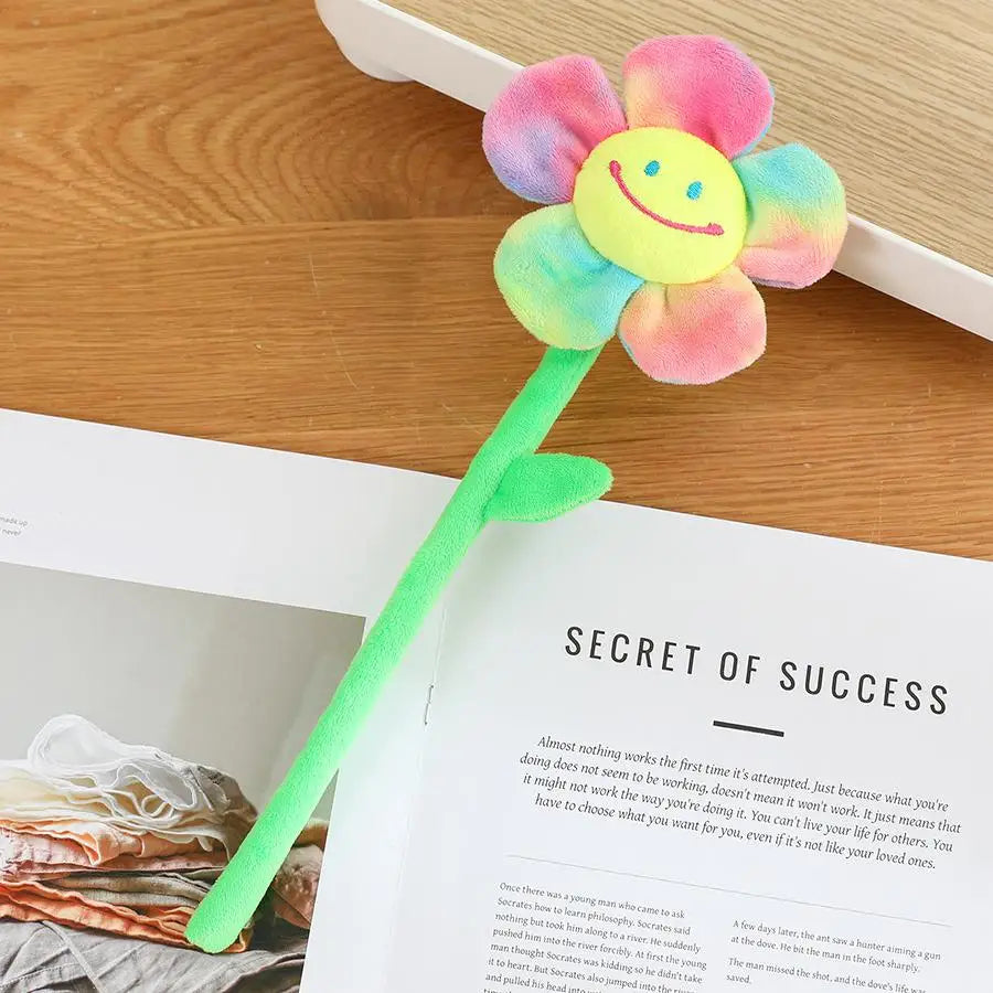 Bloem Knuffel 30 cm | Pluche Zonnebloem en Roos, 12 Modellen De Knuffel Model P
