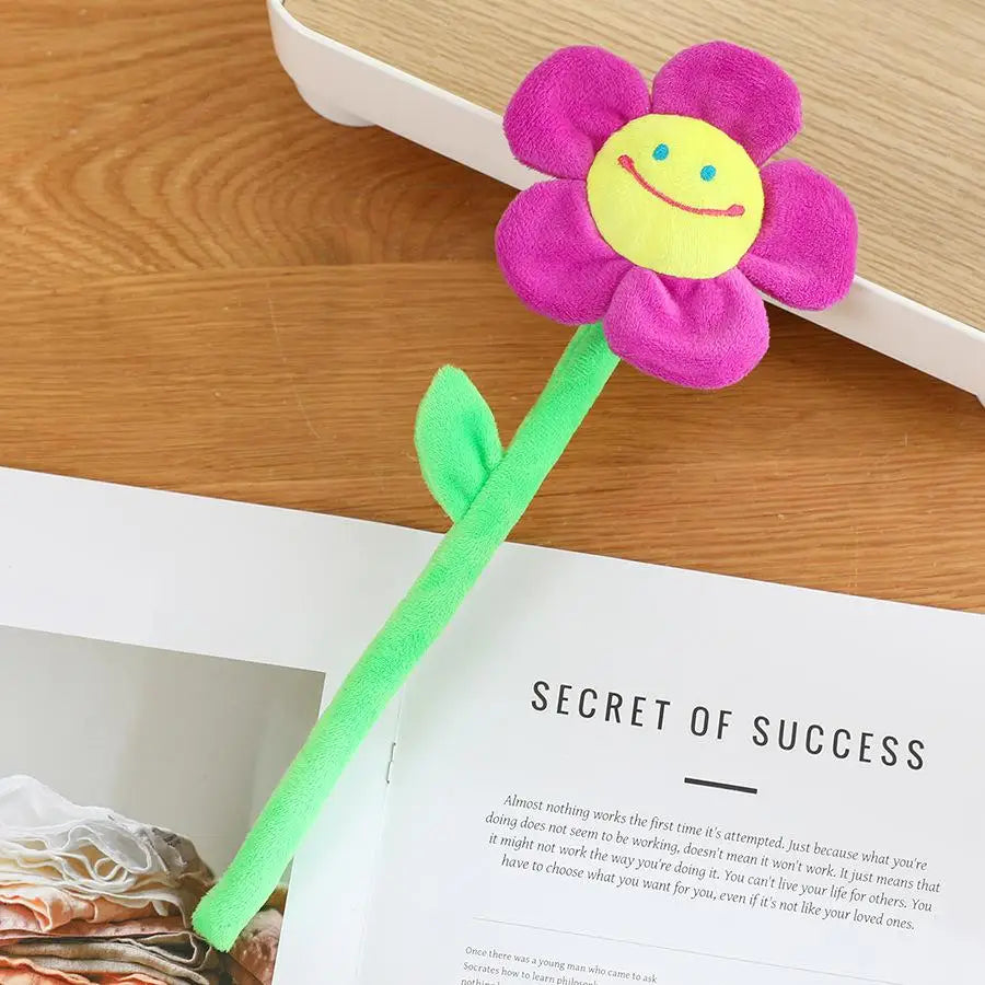 Bloem Knuffel 30 cm | Pluche Zonnebloem en Roos, 12 Modellen De Knuffel Model R