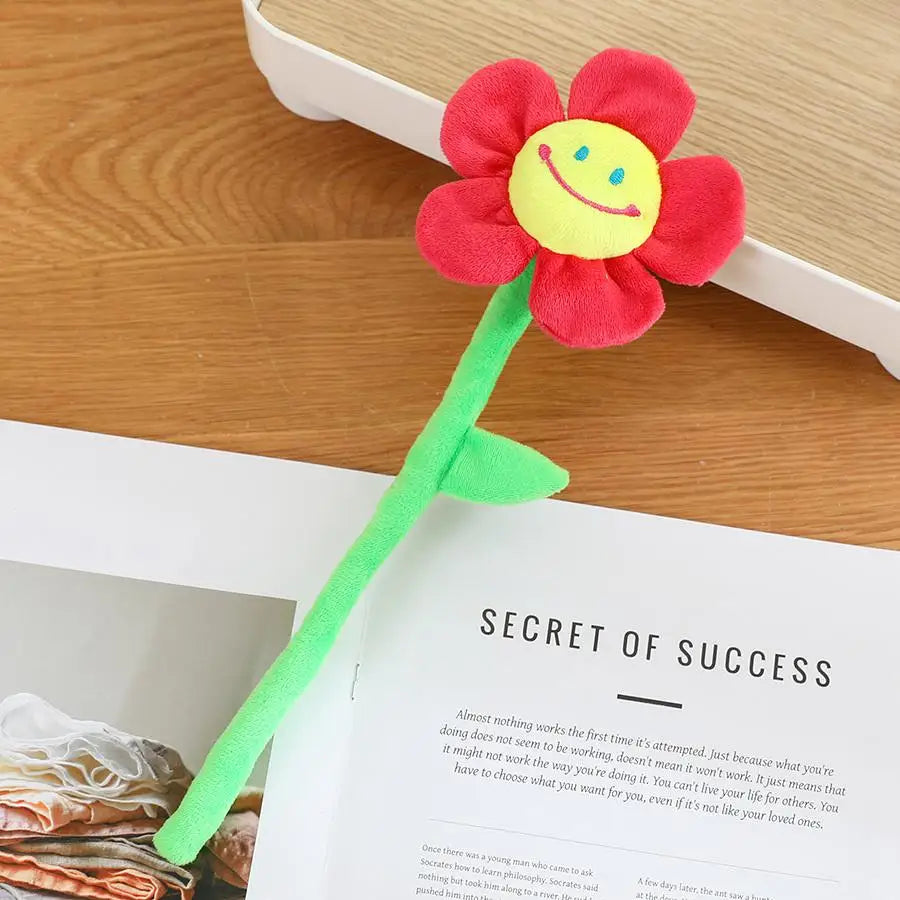 Bloem Knuffel 30 cm | Pluche Zonnebloem en Roos, 12 Modellen De Knuffel Model B