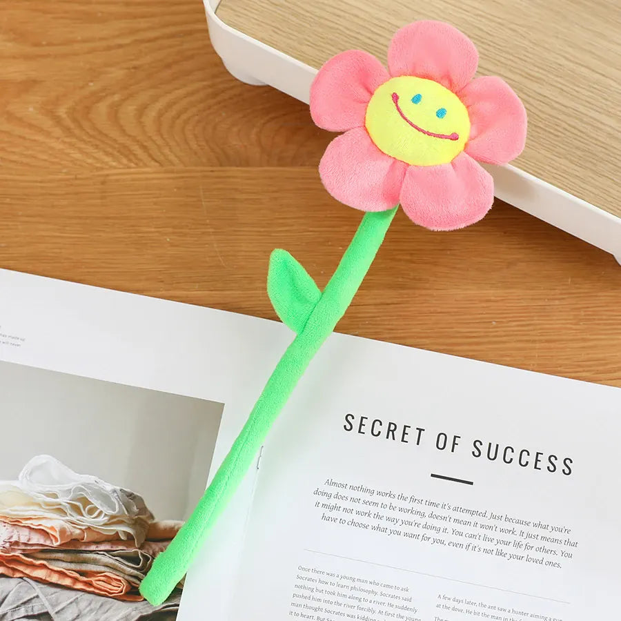 Bloem Knuffel 30 cm | Pluche Zonnebloem en Roos, 12 Modellen De Knuffel