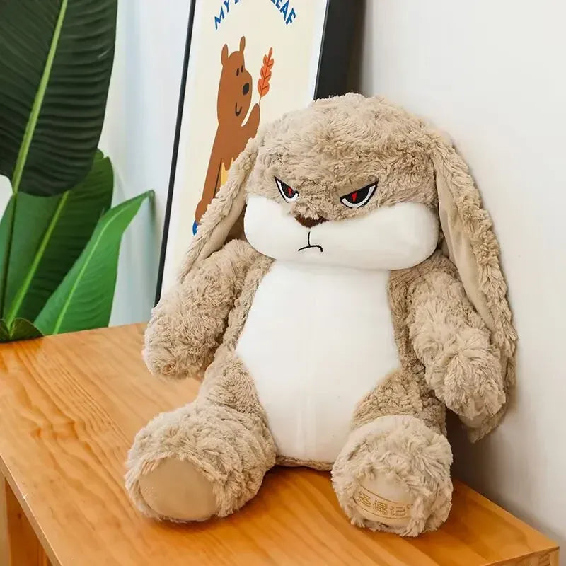 Boos Konijn Knuffel 30 of 38 cm | Grappig Chagrijnig Konijn De Knuffel