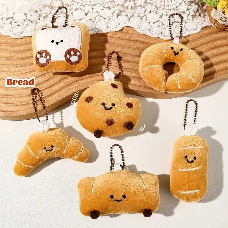 Brood Knuffel Sleutelhanger | Pluche Broodjes Tashanger De Knuffel