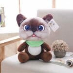 Bruine Cartoon Kat Knuffel Ultra Zacht Pluche De Knuffel