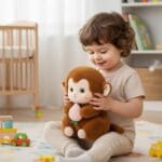Bruine Kawaii Knuffel Aap Met Zachte Katoenen Vacht De Knuffel