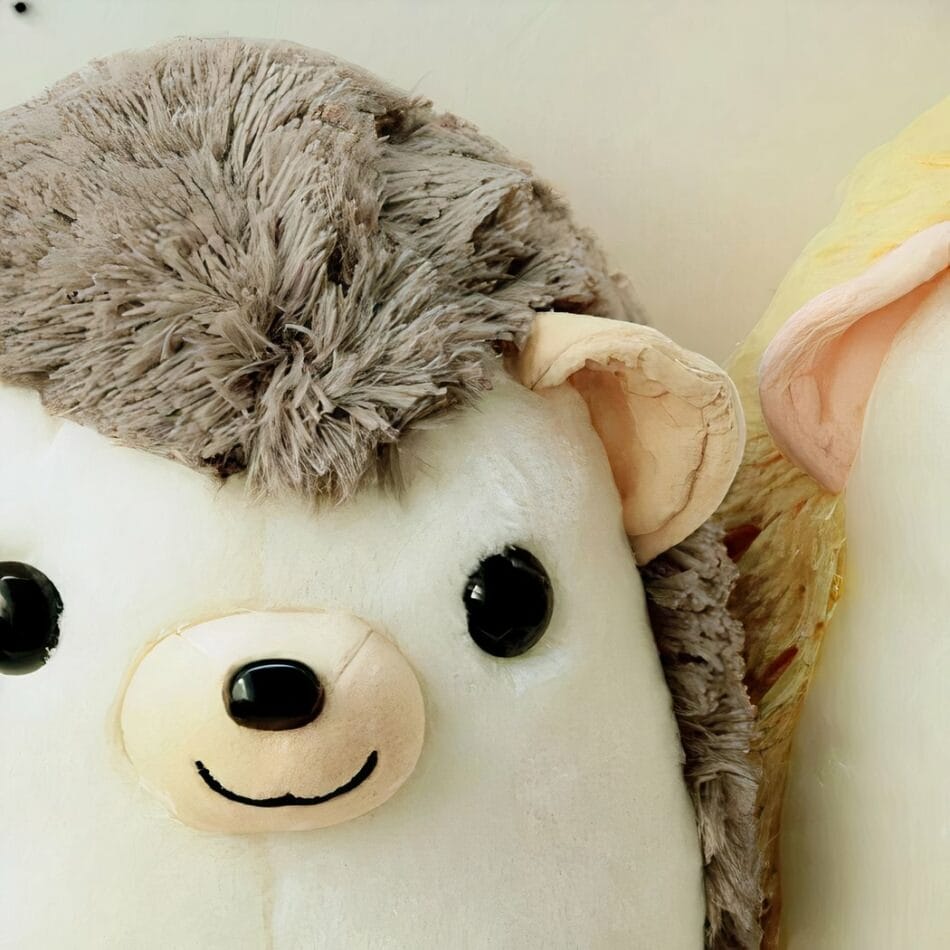 Bruine Knuffel Egel Zachte Vacht Compact Formaat De Knuffel