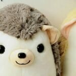 Bruine Knuffel Egel Zachte Vacht Compact Formaat De Knuffel