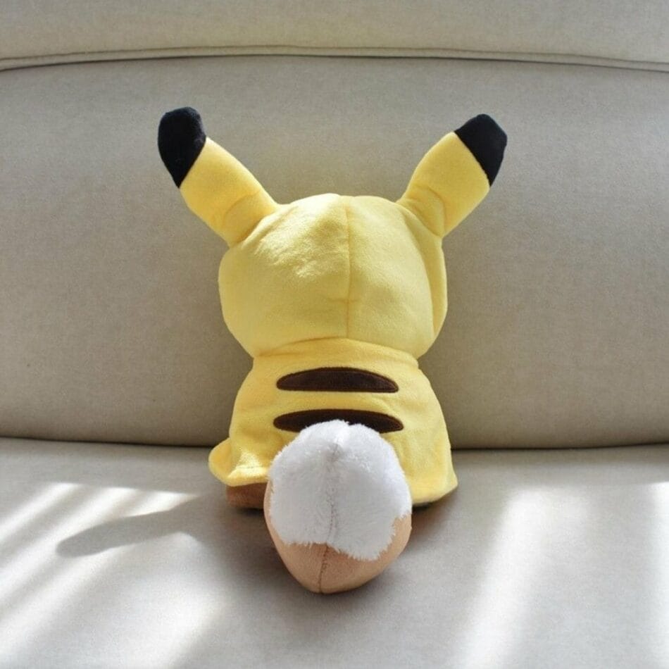 Bruine Knuffel Evoli Verkleed als Pikachu Pokémon Pluche De Knuffel