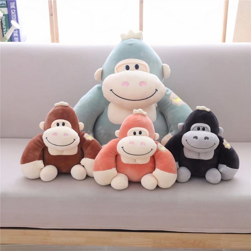 Bruine Knuffel Gorilla Met Zachte Vacht Voor Kinderen De Knuffel