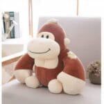 Bruine Knuffel Gorilla Met Zachte Vacht Voor Kinderen De Knuffel
