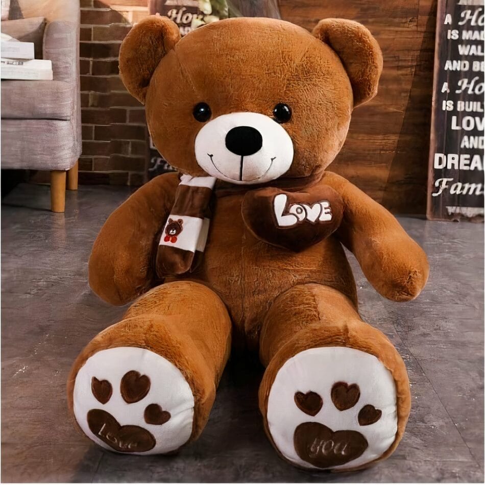 Bruine Knuffelbeer 31 cm Zachte Stof en Nette Afwerking De Knuffel