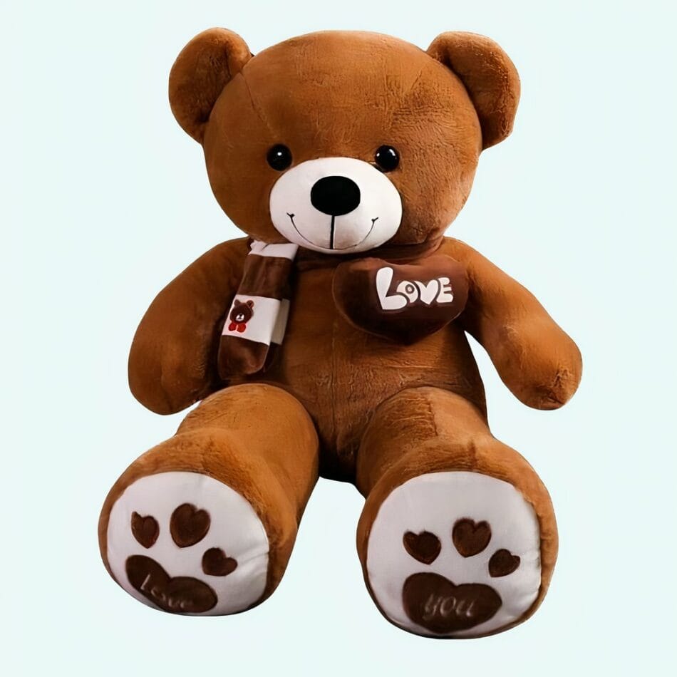Bruine Knuffelbeer 31 cm Zachte Stof en Nette Afwerking De Knuffel