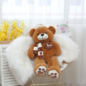 Bruine Knuffelbeer 31 cm Zachte Stof en Nette Afwerking De Knuffel