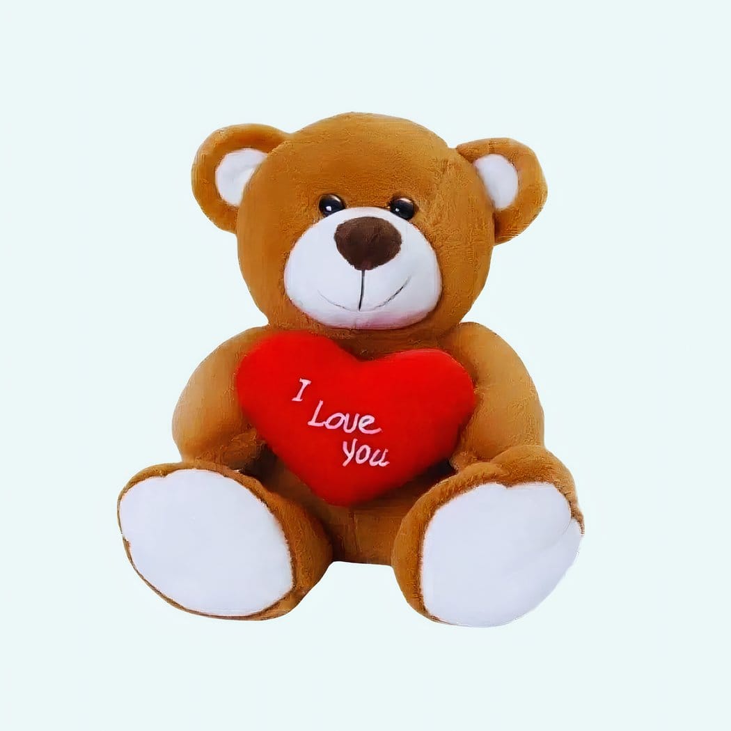 Bruine Knuffelbeer Amour Met Donker Zijdeachtige Vacht Geschenk De Knuffel