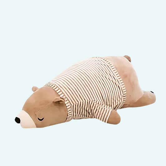 Bruine Knuffelbeer in Pyjama Slapend Knuffel De Knuffel 50-cm