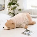 Bruine Knuffelbeer in Pyjama Slapend Knuffel De Knuffel