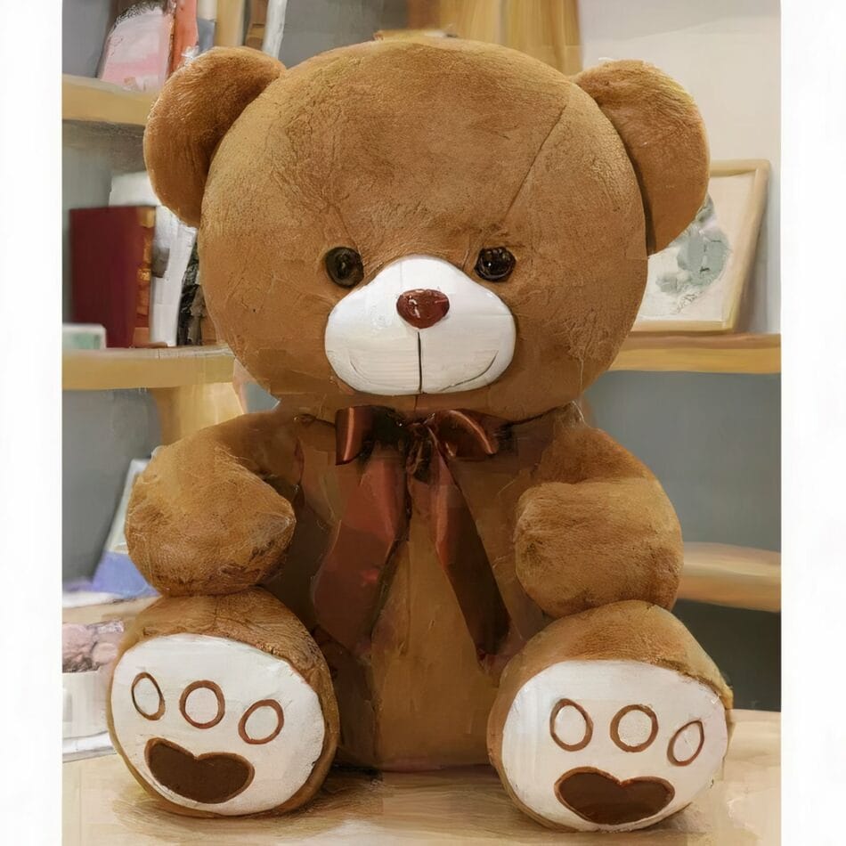 Bruine Knuffelbeer Superschattig Knuffelvriend Voor Kinderen De Knuffel